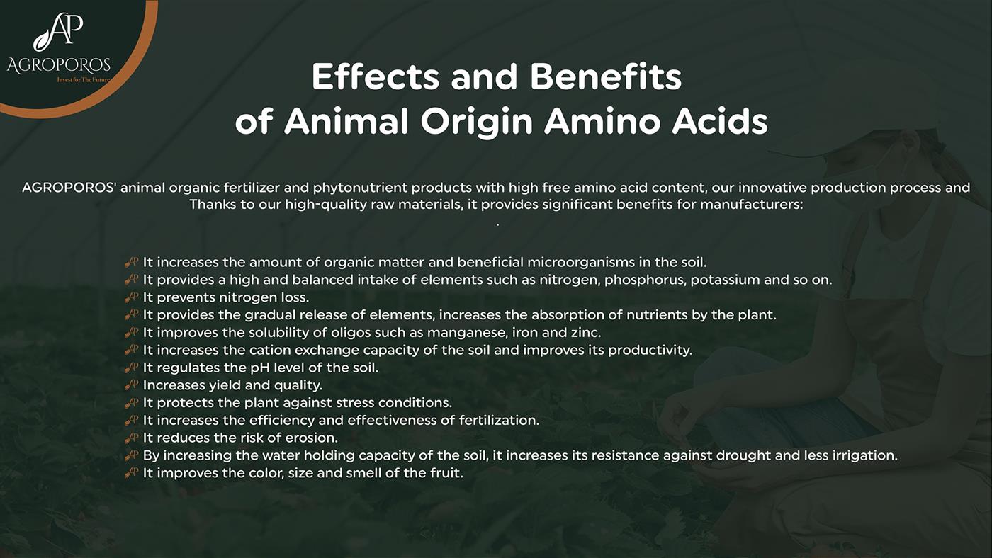 Effects and Benefits of Animal Origin Amino Acids